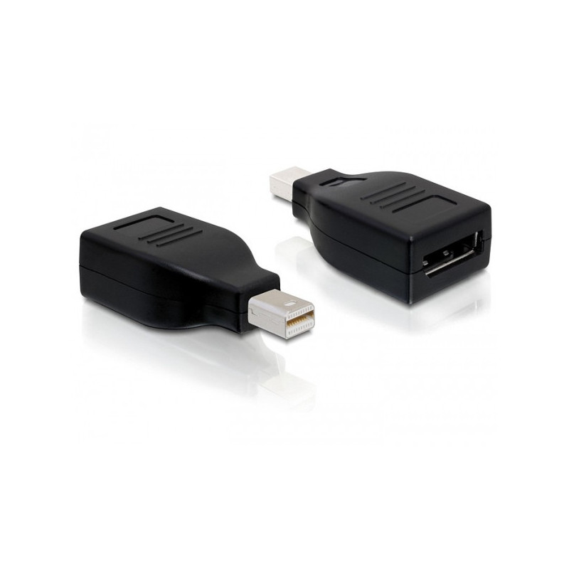 DeLOCK Displayport Adapter Displayport mini M Displayport FM Musta