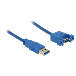 DeLOCK USB 3.0 A, 1m USB-kaapeli USB 3.2 Gen 1 (3.1 Gen 1) USB A Sininen