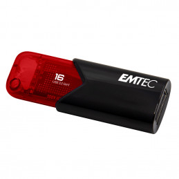Emtec Click Easy USB-muisti 16 GB USB A-tyyppi 3.2 Gen 2 (3.1 Gen 2) Musta, Punainen