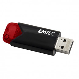 Emtec Click Easy USB-muisti 256 GB USB A-tyyppi 3.2 Gen 1 (3.1 Gen 1) Musta, Punainen