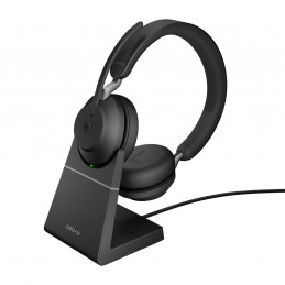 Jabra Evolve2 65, MS Stereo Kuulokkeet Langaton Pääpanta Toimisto puhelukeskus USB A-tyyppi Bluetooth Musta
