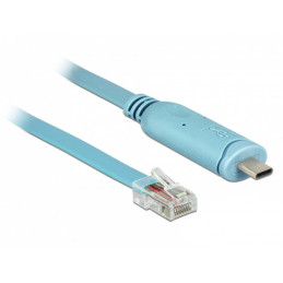 DeLOCK 63914 sarjakaapeli Sininen 3 m USB Type-C RJ45