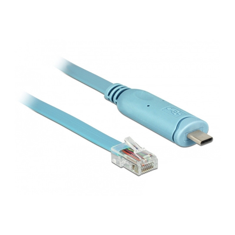 DeLOCK 63914 sarjakaapeli Sininen 3 m USB Type-C RJ45