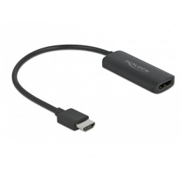 DeLOCK 63206 videokaapeli-adapteri 0,24 m HDMI-tyyppi A (vakio) DisplayPort + Micro-USB Musta