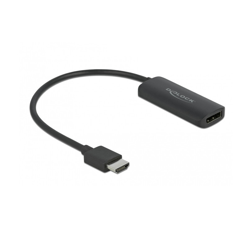 DeLOCK 63206 videokaapeli-adapteri 0,24 m HDMI-tyyppi A (vakio) DisplayPort + Micro-USB Musta