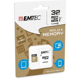 Emtec microSD Class10 Gold+ 32GB MicroSDHC Luokka 10