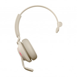 Jabra Evolve2 65, UC Mono Kuulokkeet Langaton Pääpanta Toimisto puhelukeskus USB Type-C Bluetooth Beige