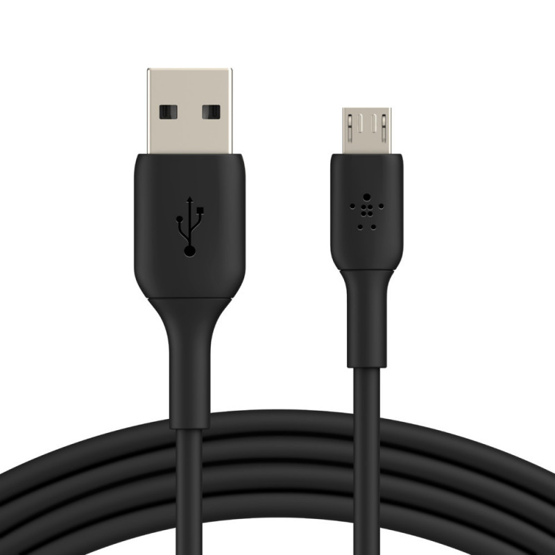 Belkin CAB005BT1MBK USB-kaapeli 1 m USB A Micro-USB A Musta