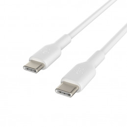 Belkin CAB003BT1MWH USB-kaapeli 1 m USB C Valkoinen