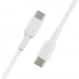 Belkin CAB003BT1MWH USB-kaapeli 1 m USB C Valkoinen