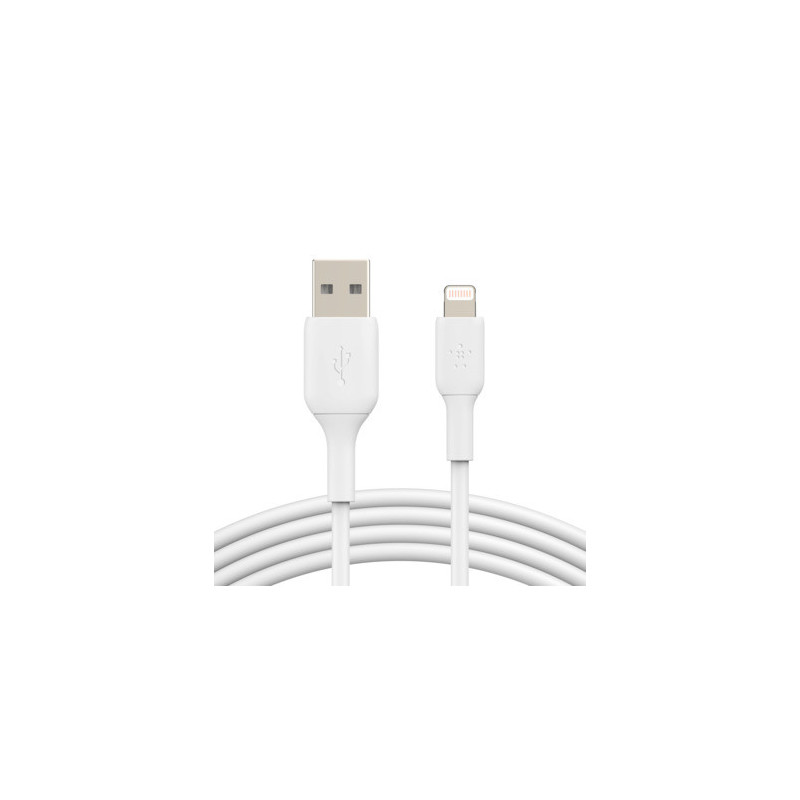 Belkin CAA001BT3MWH Lightning-kaapeli 3 m Valkoinen