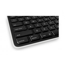 Logitech Wireless Solar Keyboard K750 näppäimistö Langaton RF QWERTY Pohjoismainen Musta