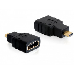 DeLOCK HDMI micro D HDMI A HDMI mirco D Musta