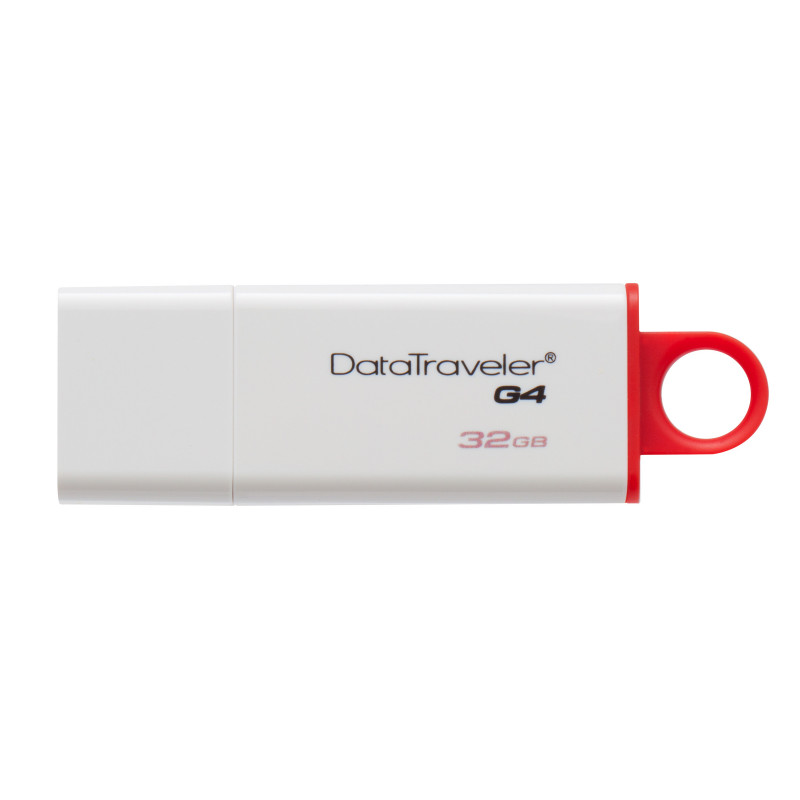 Kingston Technology DataTraveler G4 USB-muisti 32 GB USB A-tyyppi 3.2 Gen 1 (3.1 Gen 1) Punainen, Valkoinen