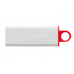 Kingston Technology DataTraveler G4 USB-muisti 32 GB USB A-tyyppi 3.2 Gen 1 (3.1 Gen 1) Punainen, Valkoinen