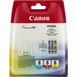 Canon 0621B029 mustekasetti 3 kpl Alkuperäinen Syaani, Magenta, Keltainen