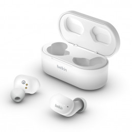 Belkin AUC001BTWH kuulokkeet ja kuulokemikrofoni Langaton In-ear Musiikki Micro-USB Bluetooth Valkoinen