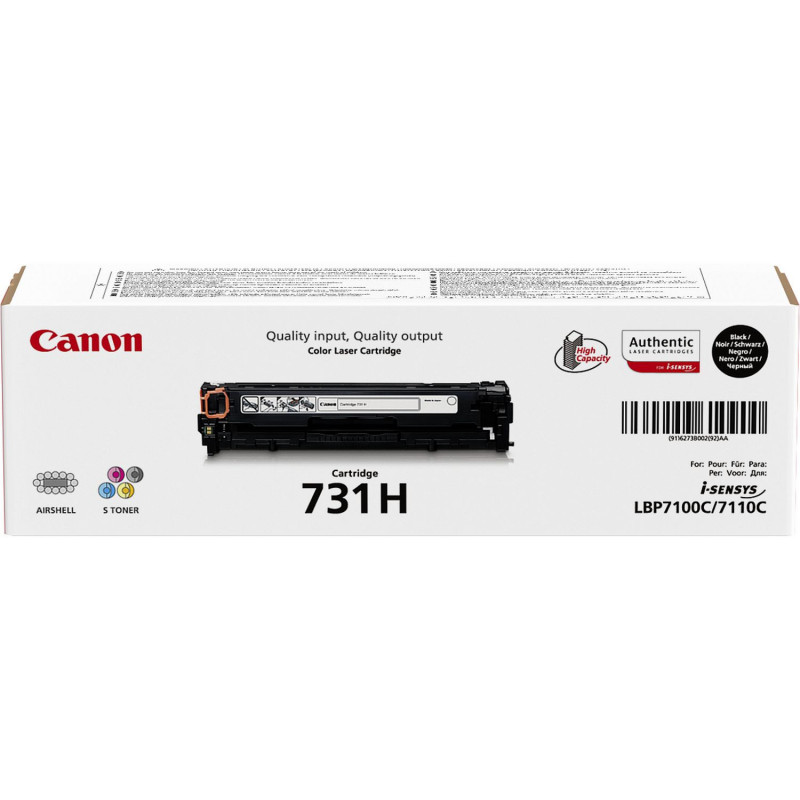 Canon 731H värikasetti 1 kpl Alkuperäinen Musta