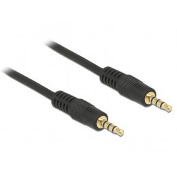 DeLOCK 83435 audiokaapeli 1 m 3.5mm Musta