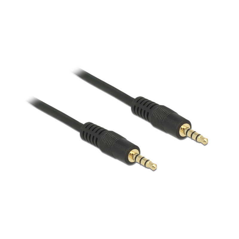 DeLOCK 83435 audiokaapeli 1 m 3.5mm Musta