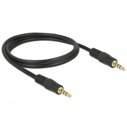 DeLOCK 83435 audiokaapeli 1 m 3.5mm Musta