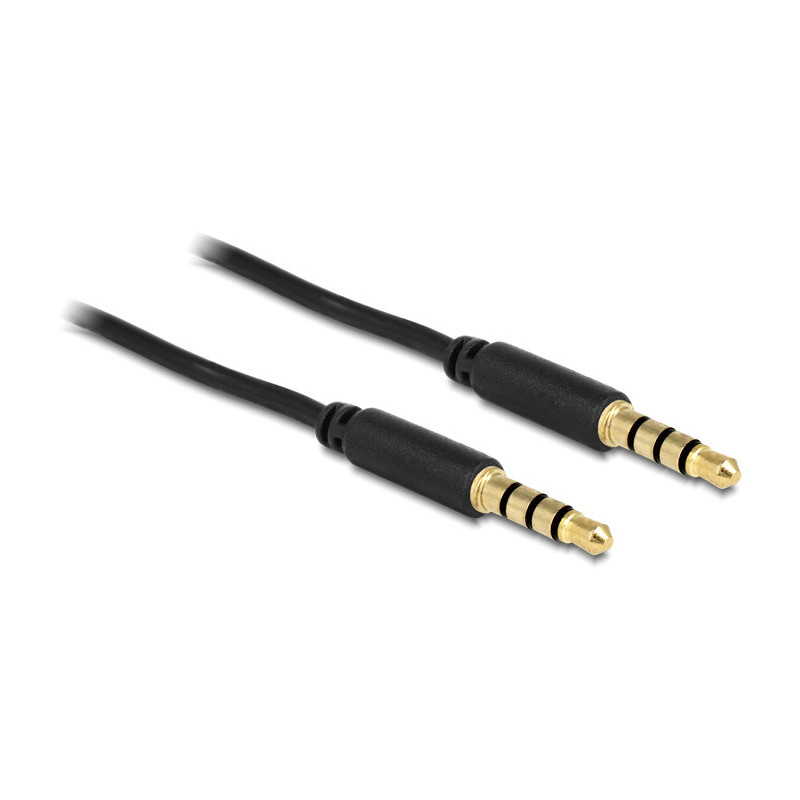 DeLOCK 83436 audiokaapeli 2 m 3.5mm Musta