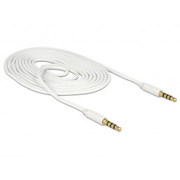 DeLOCK 83441 audiokaapeli 2 m 3.5mm Valkoinen