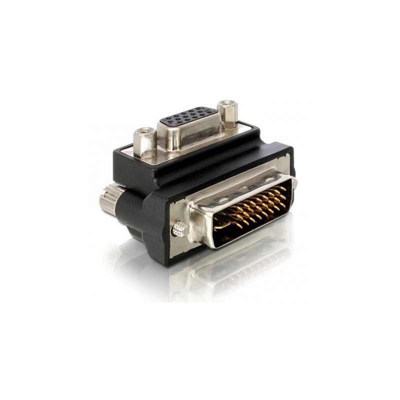 DeLOCK VGA Adapter DVI-I 15-pin FM VGA Musta