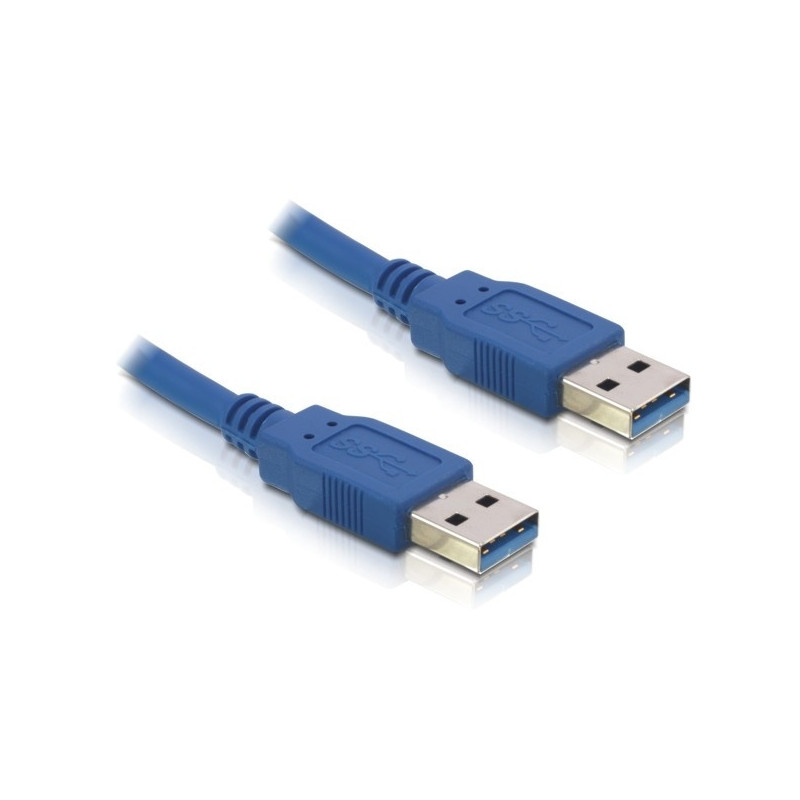 DeLOCK Cable USB 3.0-A male male USB-kaapeli 1,5 m USB A Sininen