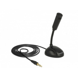 DeLOCK 65872 mikrofoni Musta Matkapuhelimen älypuhelimen mikrofoni