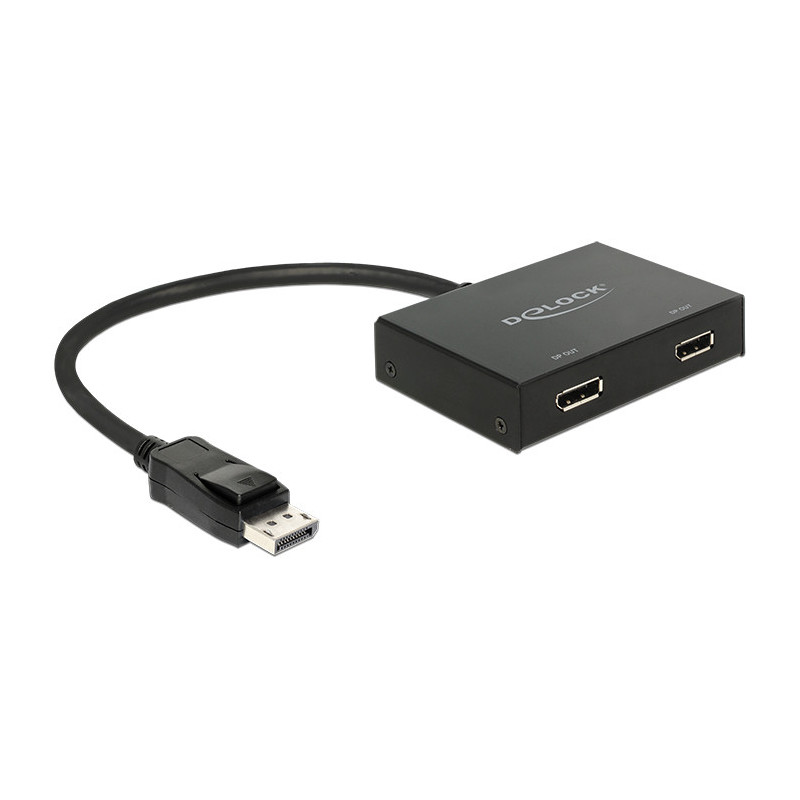 DeLOCK 87665 videokaapeli-adapteri 0,3 m DisplayPort 2 x DisplayPort Musta