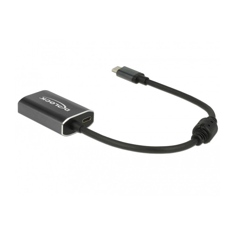 DeLOCK 62988 videokaapeli-adapteri 0,2 m USB Type-C HDMI-tyyppi A (vakio) Harmaa