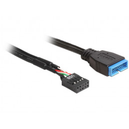 DeLOCK 83281 USB-kaapeli 0,3 m Musta