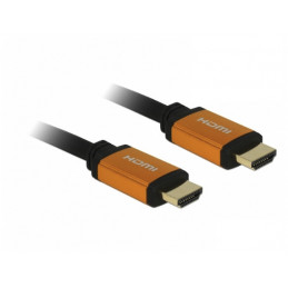 DeLOCK 85727 HDMI-kaapeli 1 m HDMI-tyyppi A (vakio) Musta, Kulta