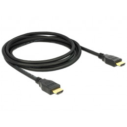 DeLOCK 84714 HDMI-kaapeli 2 m HDMI-tyyppi A (vakio) Musta