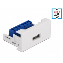 DeLOCK 81343 liitinjohto USB 2.0 Typ-A Valkoinen