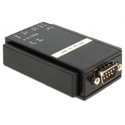 DeLOCK 62504 kaapelin sukupuolenvaihtaja RS-232 RJ45 Musta