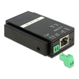 DeLOCK 62504 kaapelin sukupuolenvaihtaja RS-232 RJ45 Musta