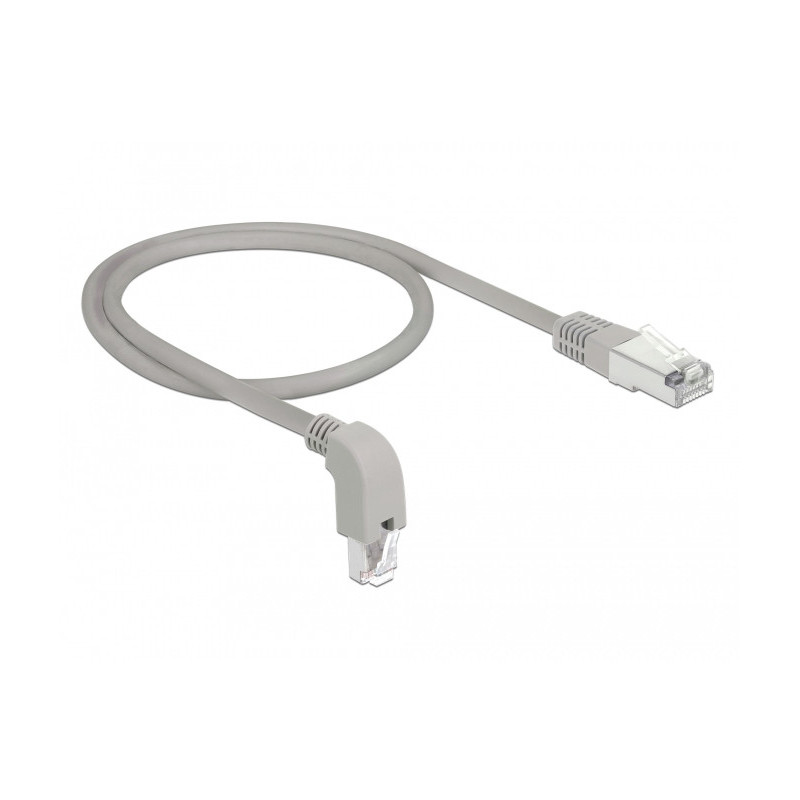 DeLOCK 85873 verkkokaapeli Harmaa 0,5 m Cat6a S FTP (S-STP)