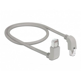 DeLOCK 85870 verkkokaapeli Harmaa 0,5 m Cat6a S FTP (S-STP)