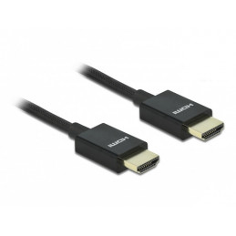 DeLOCK 85383 HDMI-kaapeli 0,5 m HDMI-tyyppi A (vakio) Musta