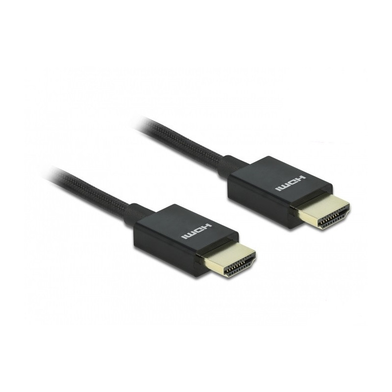 DeLOCK 85383 HDMI-kaapeli 0,5 m HDMI-tyyppi A (vakio) Musta