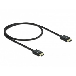 DeLOCK 85383 HDMI-kaapeli 0,5 m HDMI-tyyppi A (vakio) Musta