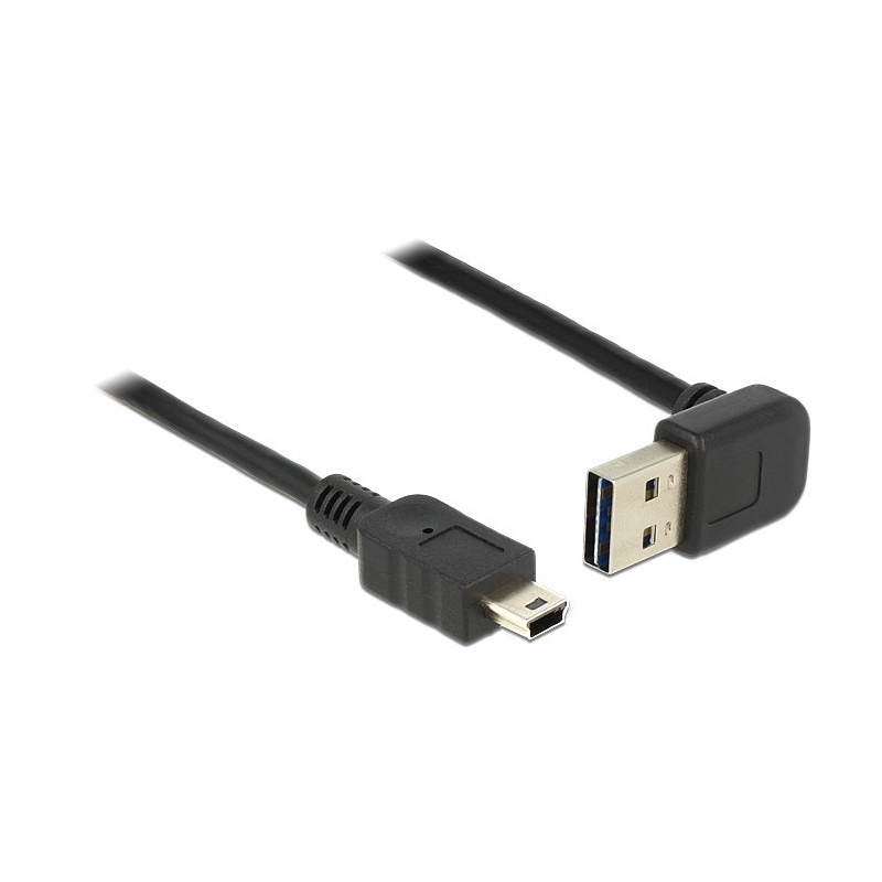 DeLOCK 83545 USB-kaapeli 3 m USB 2.0 USB A Mini-USB B Musta