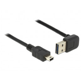 DeLOCK 83545 USB-kaapeli 3 m USB 2.0 USB A Mini-USB B Musta