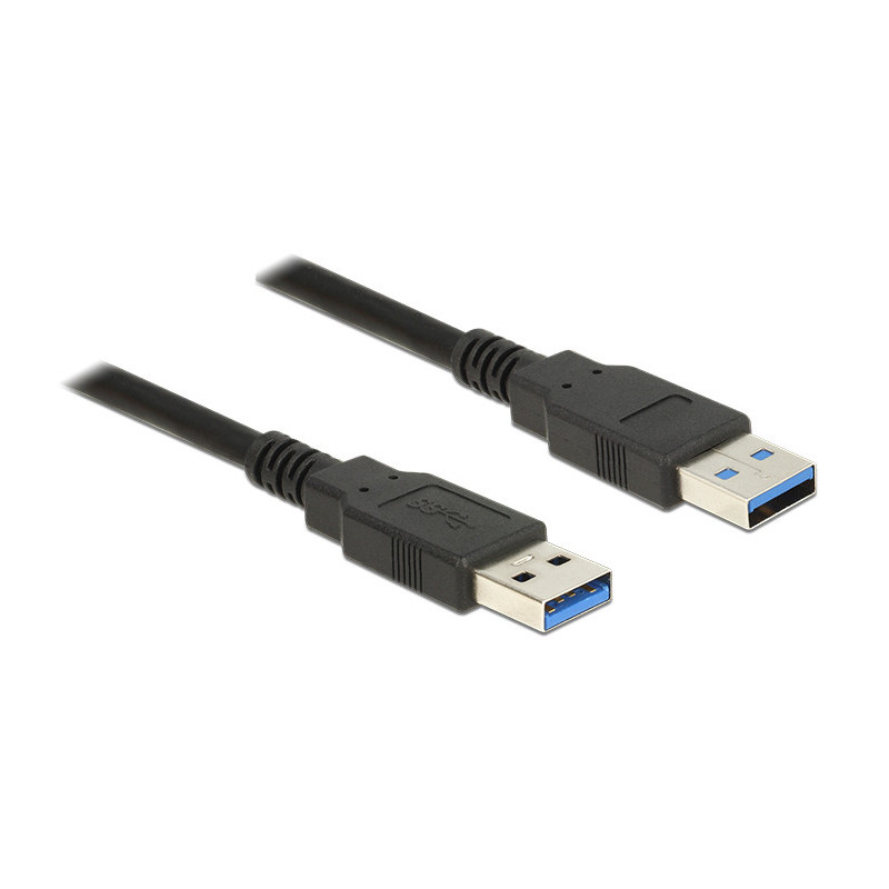 DeLOCK 85059 USB-kaapeli 0,5 m USB 3.2 Gen 1 (3.1 Gen 1) USB A Musta