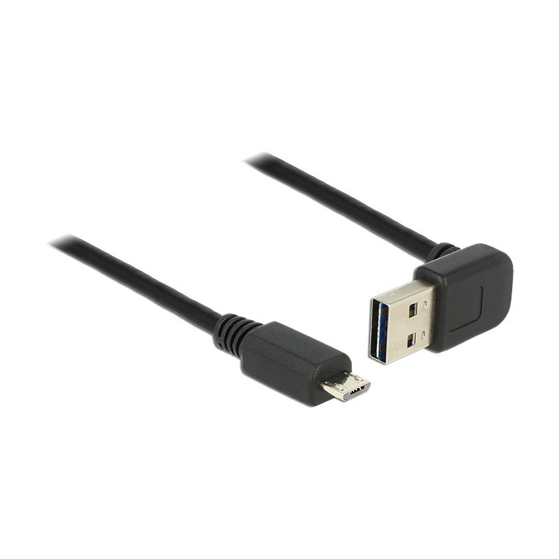 DeLOCK 83538 USB-kaapeli 5 m USB 2.0 USB A Micro-USB B Musta