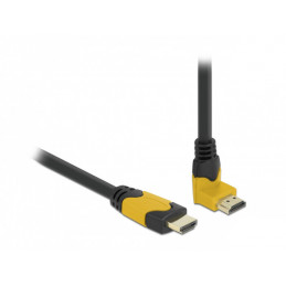 DeLOCK 86990 HDMI-kaapeli 3 m HDMI-tyyppi A (vakio) Musta, Oranssi