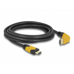 DeLOCK 86990 HDMI-kaapeli 3 m HDMI-tyyppi A (vakio) Musta, Oranssi