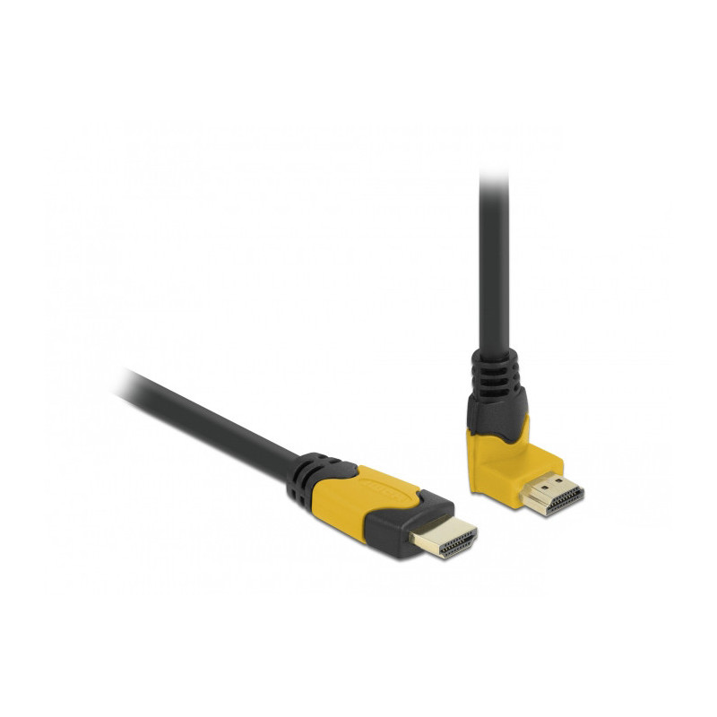 DeLOCK 86989 HDMI-kaapeli 2 m HDMI-tyyppi A (vakio) Musta, Oranssi